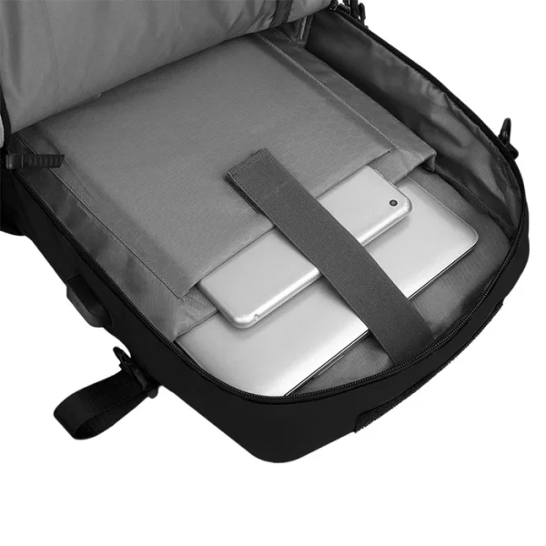 MOCHILA DE VIAJES HIKES KVM-720 NEGRA - Imagen 7