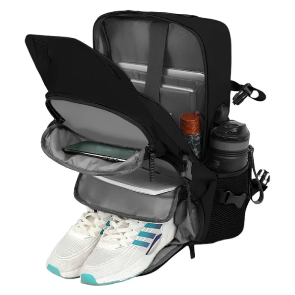 MOCHILA DE VIAJES HIKES KVM-720 NEGRA - Imagen 11