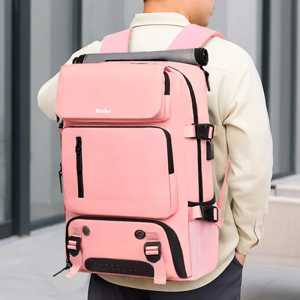 MOCHILA DE VIAJES HIKES KVM-720 ROSA - Imagen 13