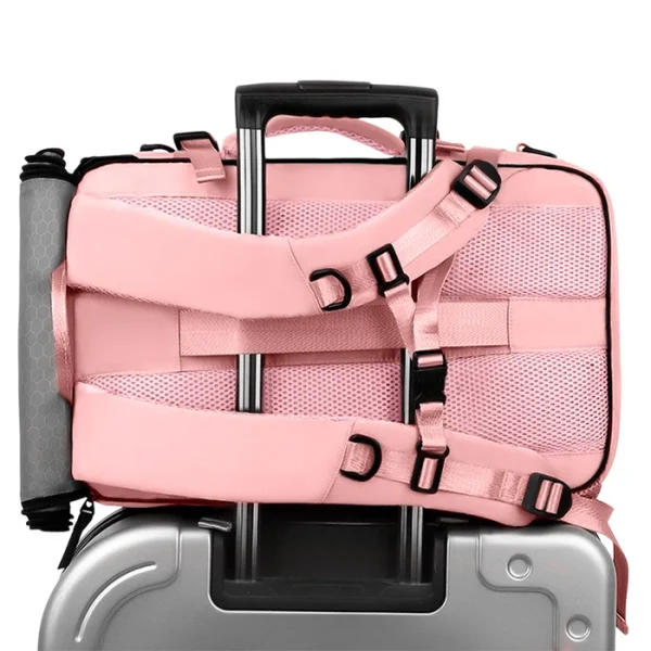 MOCHILA DE VIAJES HIKES KVM-720 ROSA - Imagen 10