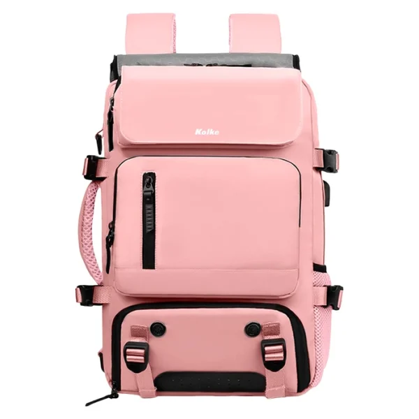 MOCHILA DE VIAJES HIKES KVM-720 ROSA - Imagen 2