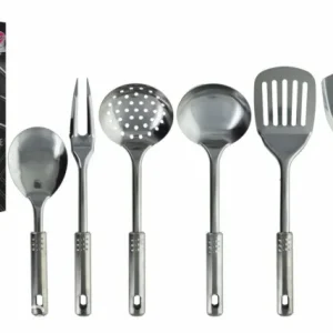 SET UTENSILIOS DE COCINA DE ACERO INOXIDABLE