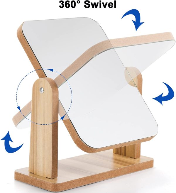 ESPEJO PARA MAQUILLAJE DE MADERA DINAMICO - Imagen 2