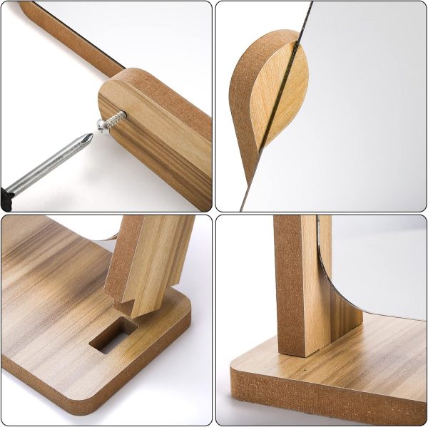 ESPEJO PARA MAQUILLAJE DE MADERA DINAMICO - Imagen 4