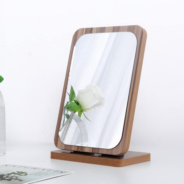 ESPEJO PARA MAQUILLAJE DE MADERA ESTATICO - Imagen 3