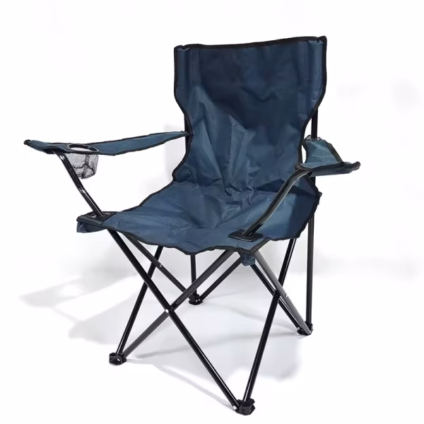 SILLÓN PLEGABLE CON POSA BRAZOS Y PORTA VASOS