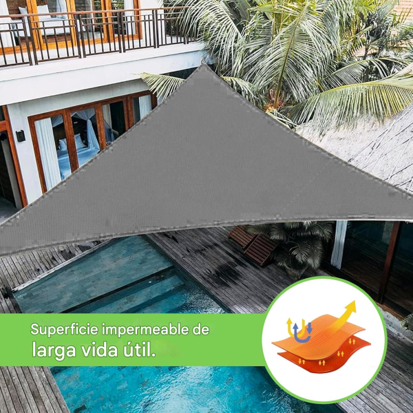 TOLDO VELA 4X4X4 MTS - Imagen 5