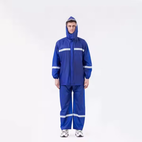CONJUTO IMPERMEABLE PARA LLUVIA CON CINTA REFLECTIVA - Imagen 2