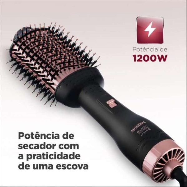 CEPILLO SECADOR BLACK ROSE ARGAN ES-14-BI - Imagen 3