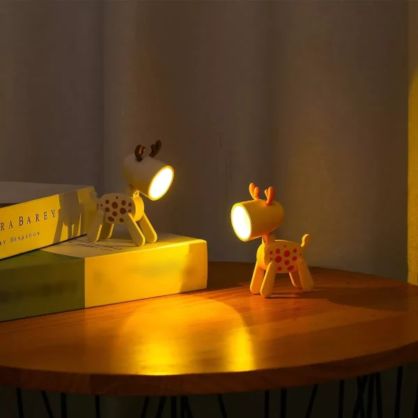 MINI LAMPARA DE ANIMALES PARA ESCRITORIO DE ANIMALES A PILA - Imagen 5