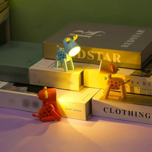 MINI LAMPARA DE ANIMALES PARA ESCRITORIO DE ANIMALES A PILA - Imagen 3