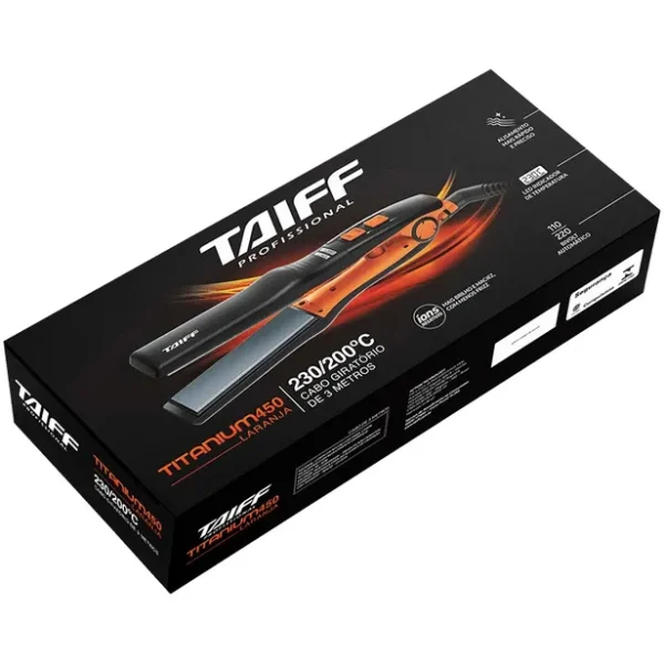 PLANCHITA - TITANIUM LARANJA 200*C / 230*C  CABLE 3 METROS TITANIUM LARANJA - Imagen 2