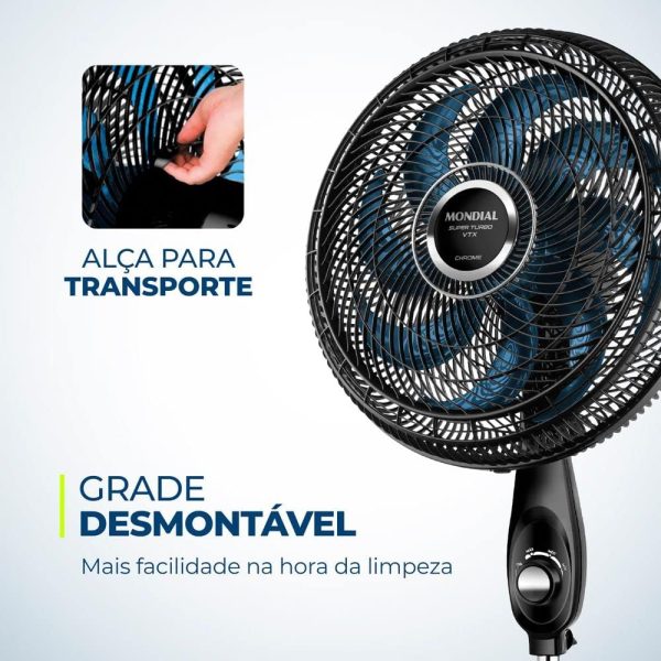 VENTILADOR COLUNA 40CM SUPER POWER 40 COLUNA VSP-40C-NB - Imagen 3