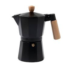 CAFETERA ITAL. ALUM 300ML 6T NEGRO M/MAD VARENNA