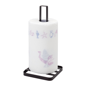 PORTA ROLLO ACERO NEGRO. 15X15X30.5CM