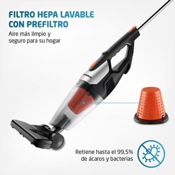 ASPIRADORA VERTICAL - BLACK TURBO PREMIUM 1200W - 2 EN 1 AP-31 - Imagen 3