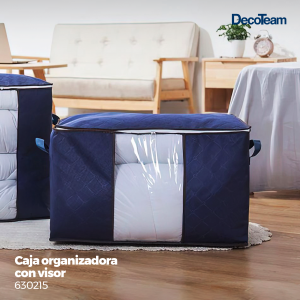 CAJA ORGANIZADORA CON VISOR DECOTEAM AZUL