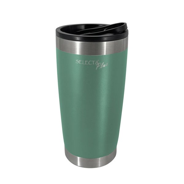 VASO TERMICO CON DESTAPADOR 560ML AC.INOX VERDE SELECTA
