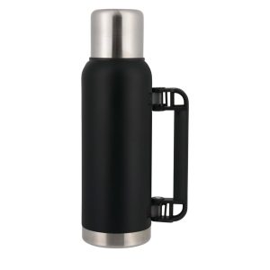 TERMO 1.0L DOBLE PARED NEGRO MATE + TAPON EXTRA TRITON