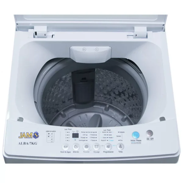 LAVARROPAS JAM AUTOMATICO ALBA 7KG, CARGA SUPERIOR ,BLANCO*