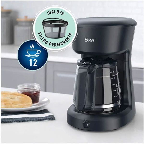 CAFETERA OSTER BVSTDCS12B-053 12 TAZAS CON INDICADOR DE ENCENDIDO 220VTS - Imagen 6
