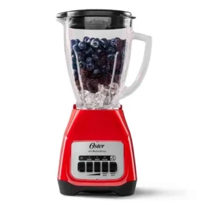 LICUADORA OSTER BLSTKAG-RPB-053 2 VELOCIDADES JARRA DE VIDRIO 1,5LTS COLOR ROJO