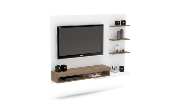 PANEL POLITORNO FRAIBURGO BLANCO/CASTAÑO 90722 HASTA TV 50" - Imagen 3
