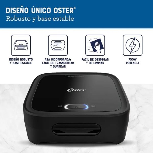 Sandwichera Oster CKSTSM400-053-2 compacta con platos hondos | con indicador LED - Imagen 7