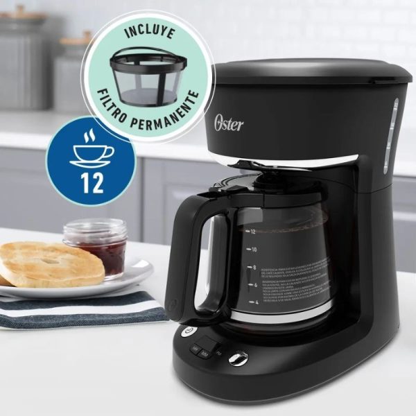 CAFETERA PROGRAMABLE OSTER BVSTDCP12B-053-2 12 TAZAS CON AUTO APAGADO - Imagen 7