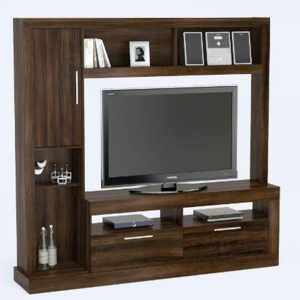 ESTANTE POLITORNO RIO 170643 MARRON OSCURO (TV55") C/ PUERTA MDP