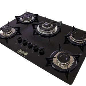 COCINA ANAFE JAM 5H EVA PREMIUM EMPOTRABLE NEGRO C/ PARRILLA HIERRO FUNDIDO