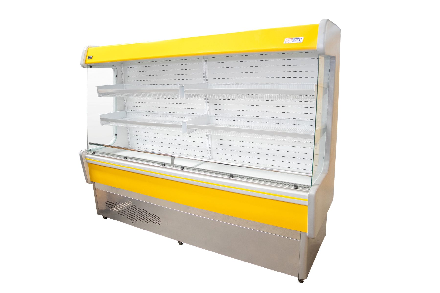 GONDOLA REFRIGERADA PARA VERDURAS FRIDER 2.50 M. EQUIPADA CON MOTOR +2° A +6°C