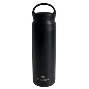 BOTELLA DEPORTIVA 500ML C/FILTRO NEGRO MOBBY