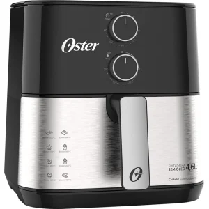 FREIDORA DE AIRE OSTER OFRT520-220-2 ACERO INOX 4,6LTS TEMP. DE 80° HASTA 200°
