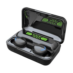 AURICULAR TWS CON ESTUCHE CARGADOR KAB-621 NEGRO