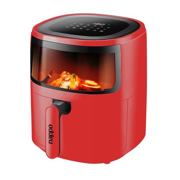 FREIDORA DIGITAL NAPPO SIN ACEITE VISION 5,7L NEF-129 ROJA
