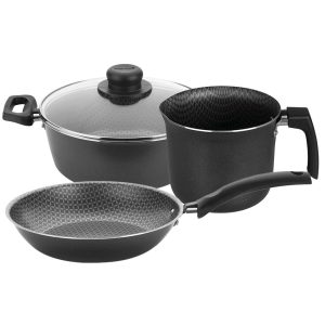 SET DE COOCION 3 PIEZAS - ESSENCIAL CACEROLA 24/ HERVIDOR 12/ SARTEN 24
