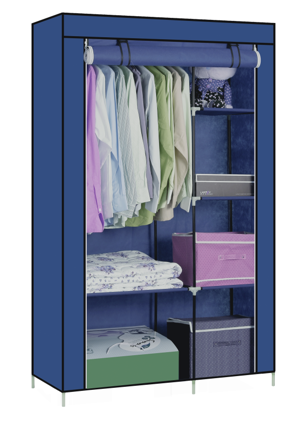 ROPERO DECOTEAM AZUL 105*45*170CMS DDR-005