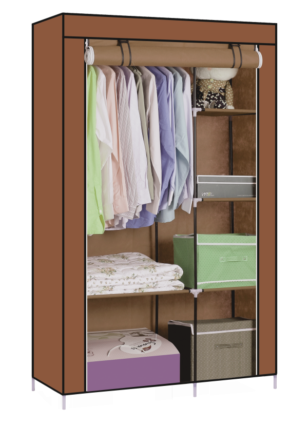 ROPERO DECOTEAM MARRON 105*45*170CMS  DDR-005