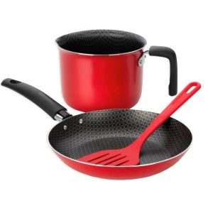 SET HERVIDOR 14 / SARTEN 22 C/ ESPATULA