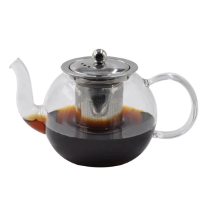 TETERA 800ML VIDRIO BOROSIL. TAPA/INFUSOR A.INOX