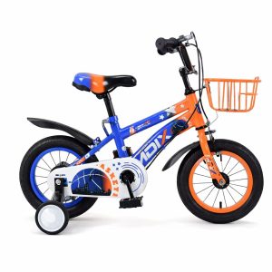 BICICLETA INFANTIL 12 PULGADAS NARANJA/AZUL