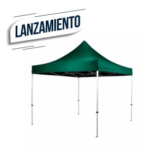 TOLDO PLEGABLE 3X3 VERDE C/ PROTECCION UV