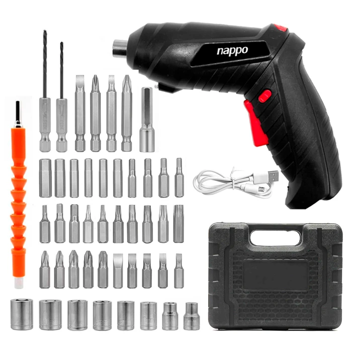 DESTORNILLADOR INALAMBRICO 46PCS NAPPO NHTI-299 - Imagen 4